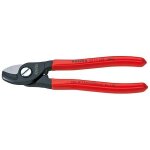Pince coupe - c�ble cuivre et aluminium knipex - rouge - coupante - pour c�bles unifilaires et multifilaires ...