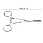 Pince  piler - mxzzand - acier inoxydable - pointe incurve - poigne antidrapante - pour animaux
