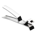 Pince � four - gefu - fixit - acier inoxydable noir - thermor�sistance jusqu� 250 � - ergonomique