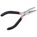 Pince plate - fixpoint - 125 mm - t�te 3 cm - acier outil durci - poign�e isol�e antid�rapante
