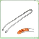 Pince � retourner les saucisses pour barbecue en acier inoxydable � long manche facile � retourner longueur ...