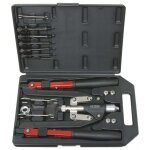 Pince � riveter universelle ks tools - coffret de 11 pi�ces - 2 bras pliants et �crous aveugles