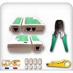 Pince à sertir et testeur de câble réseau rj45 linxor - acier de haute qualité - conforme aux normes ... Pince à sertir et testeur de câble réseau rj45 linxor - acier de haute qualité - conforme aux normes ...