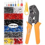 Pince � sertirembout de cablage outil de sertissage1300 pcs cosse pour electriques sertissage embouts ...