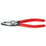 Pince universelle - knipex - 180 mm - rouge - tranchants pour fils doux et durs Pince universelle - knipex - 180 mm - rouge - tranchants pour fils doux et durs