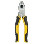 Pince universelle stanley - 180mm - acier au carbone forg� - jaune