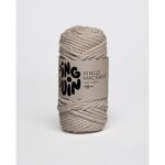 Pelote de laine - pingouin - pingo macrame - 100g - 100% coton - couleur taupe