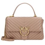 Sac � main - pinko - love lady beige - cuir - fermeture aimant�e - femme
