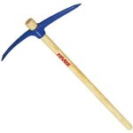 Pioche de terrassier revex - 25 kg - oeil rond - manche bois 90 cm