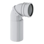 Pipe d�vacuation wc - grohe - orientable 90� - rapid sl - pour r�servoirs encastr�s universels ou les ...