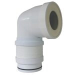 Pipe wc coude extensible 190  390mm magic pipe d. 93 / 100 - regiplast - aspce
