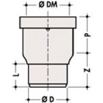 Pipe wc - nicoll - sortie droite diamtre 80mm - pvc - blanc