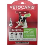 Pipettes - vetocanis - x4 pipettes anti - puces et tiques duo 67mg / 20mg pour petits chiens