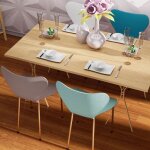 Chaises de salle  manger - pipipoxer - lot de 4 - ergonomiques - empilables - plastique polypropylne ...