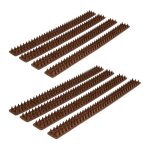 Piques pour murs et barri�res lot de 8 rang�es goutti�res anti - oiseaux anti - pigeons longueur totale: ...