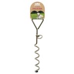 Piquet dattache - rosewood - tire - bouchon robuste et durable - antirouille - pour chien