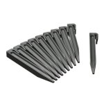 Piquets pour bordures de jardin - nature - ancres en polypropylène gris - lot de 10 Piquets pour bordures de jardin - nature - ancres en polypropylène gris - lot de 10