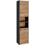 Pisa - armoire de salle de bains style moderne - 170x40x30cm - meuble colonne de rangement sdb