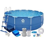 Piscine autoportante - ensemble complet - 450 x 122 cm - couleur bleue - idéale pour le jardin Piscine autoportante - ensemble complet - 450 x 122 cm - couleur bleue - idéale pour le jardin