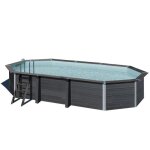 Piscine avant garde composite octogonale allong�e 6. 64 m x 3. 86 m x h. 1. 24 m