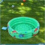 Piscine pour b�b� - v geby - gonflable ronde - 90 cm - pvc - vert