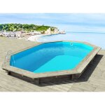 Piscine bois brazilia 120 5. 86 x 3. 86 x 1. 20 m