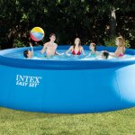 Piscine gonflable easy set intex 457 x 122 cm bleu - hors - sol - autoportante - accessoires inclus