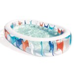 Piscine gonflable pour enfants - no name - 54066b - ovale - bleu - pvc r�sistant