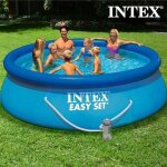 Piscine - intex - circulaire - 366 x 76 cm - pvc lamin� triple couche - �purateur
