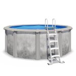 Piscine hors sol acier rsine grise trigano