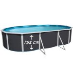 Kit piscine hors sol acier toi - magnum - 640 x 366 x 132 cm - ovale (livrée avec kit complet piscine ... Kit piscine hors sol acier toi - magnum - 640 x 366 x 132 cm - ovale (livrée avec kit complet piscine ...