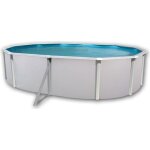 Kit piscine hors sol acier toi - magnum compact - 550 x 366 x 132 cm - ovale (kit complet piscine filtre ...