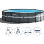 Piscine hors - sol ronde ultra frame xtr - intex - 549x132 - acier galvanis� - filtre � sable