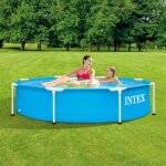 Piscine hors sol tubulaire intex - metal frame - 244 x 51 cm - ronde - 28205np