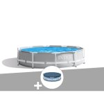 Kit piscine tubulaire intex prism frame ronde 366 x 076 m + b�che de protection