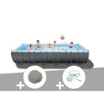 Kit piscine tubulaire intex ultra xtr frame rectangulaire 732 x 366 x 132 m + 20 kg de z�olite + kit ...