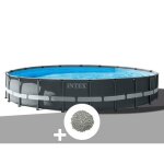 Kit piscine tubulaire intex ultra xtr frame ronde 610 x 122 m + 20 kg de z�olite