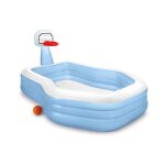 Piscinette intex octo - vinyle - 682l - panier basket - bleu