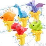 Pistolets � eau dinosaures pour enfants 5pcs jouets de piscine jouets deau jouets dext�rieur pour gar�on ...