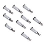 Piton douille rtractable inox - terre jardin - x10 - pour sols en bton et pierre - lot de 10