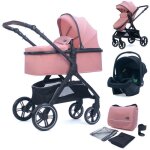 Poussette 3 en 1 pixini nelio - jusqu� 22 kg - pack poussette nacelle si�ge auto sac et nombreux accessoires ...