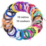 Pla de filament de stylo 3d filament imprimante 3d diam�tre 175mm 10m 10 couleurs(couleur al�atoire) ...
