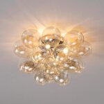 Plafonnier design grappe de 17 verres - bartali