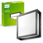 Plafonnier extrieur - philips - mygarden skies - 2x e27 - anthracite - ip44 - aluminium