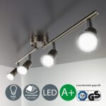 Plafonnier led 4 spots orientables 4x3w gu10 ip20 spots plafond led salon salle  manger chambre lumire ...
