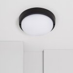 Plafonnier led extérieur rond 25w hublot black ip65 Ø175 mm 3000k blanc chaud Plafonnier led extérieur rond 25w hublot black ip65 Ø175 mm 3000k blanc chaud