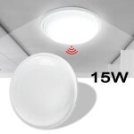 Plafonnier led lars360 15w avec dtecteur de mouvement - blanc froid