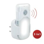 Plafonnier - night guard 2: veilleuse led avec pir + torche + lampe anti black - out