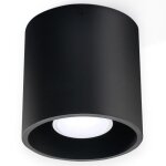 Plafonnier orbis spot moderne loft design pour chambre salon escalier couloir - noir - sollux - gu10 ...