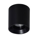 Plafonnier space noir avec ampoule gu10 2700k blanc chaud
